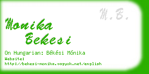 monika bekesi business card
